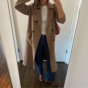 Karen Millen Tan Wool Blend Coat
